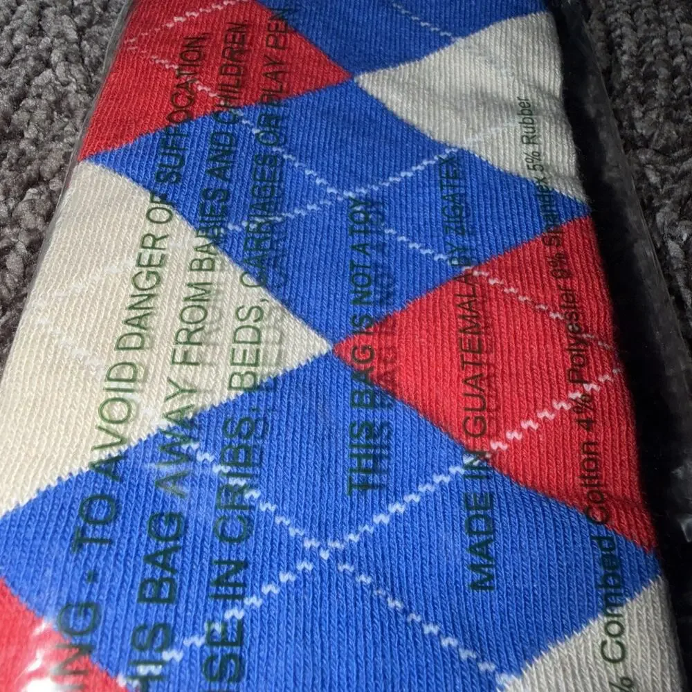 Golf Knickers Colorful Knee High Argyle Cotton Socks For Men Red Gray Blue New